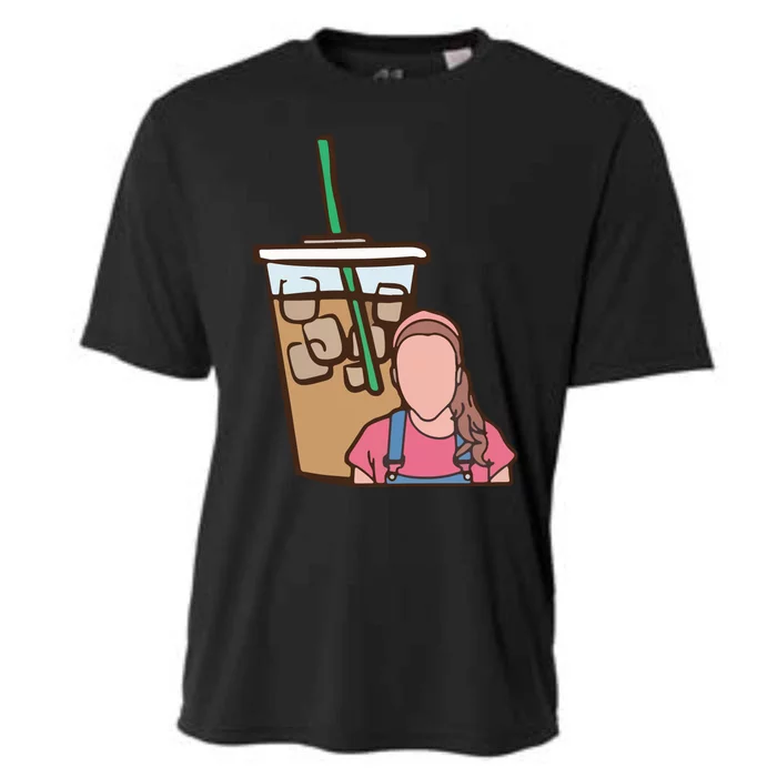 Running On Ms Rachel And Iced Coffee Funny Saying Cooling Performance Crew T-Shirt