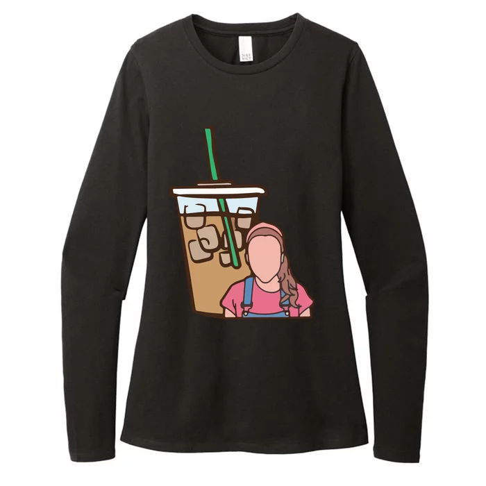 Running On Ms Rachel And Iced Coffee Funny Saying Womens CVC Long Sleeve Shirt