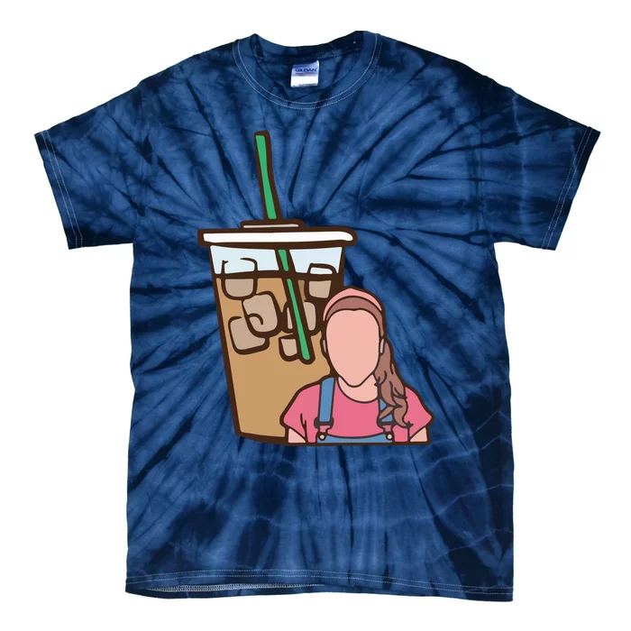 Running On Ms Rachel And Iced Coffee Funny Saying Tie-Dye T-Shirt