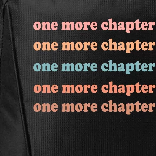 Retro One More Chapter Bookish Funny City Backpack