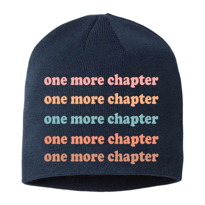 Retro One More Chapter Bookish Funny 8 1/2in Sustainable Knit Beanie