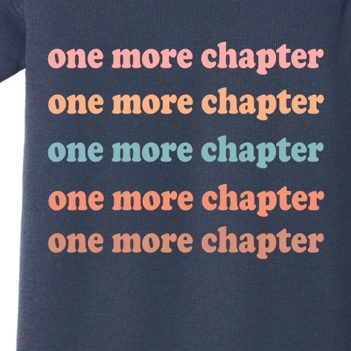 Retro One More Chapter Bookish Funny Baby Bodysuit