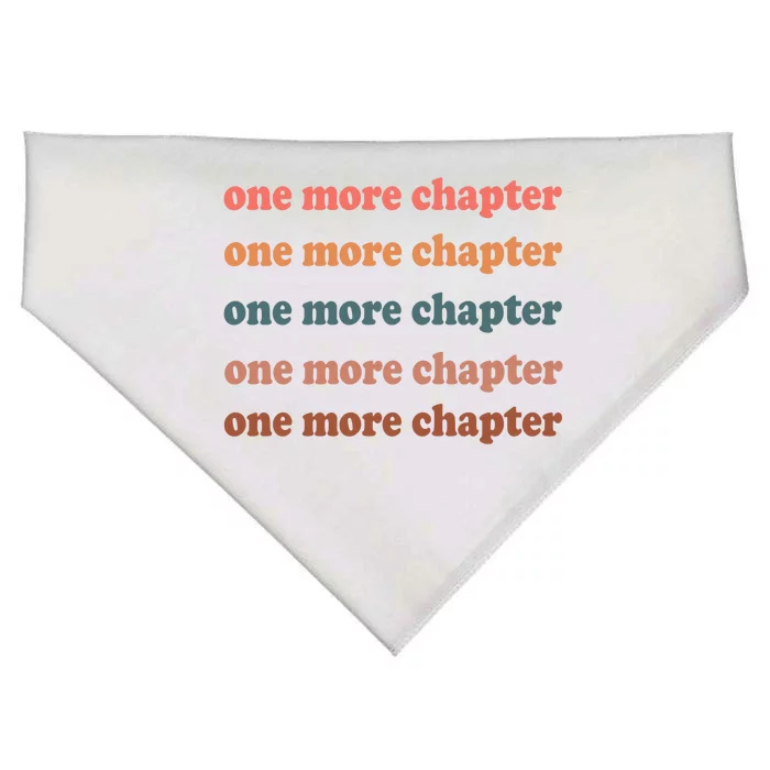 Retro One More Chapter Bookish Funny USA-Made Doggie Bandana