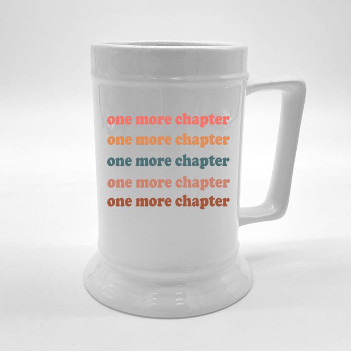 Retro One More Chapter Bookish Funny Front & Back Beer Stein