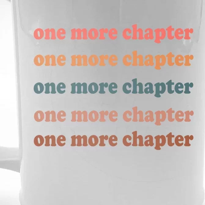 Retro One More Chapter Bookish Funny Front & Back Beer Stein