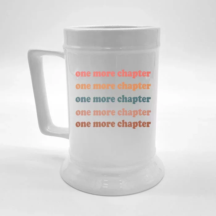 Retro One More Chapter Bookish Funny Front & Back Beer Stein