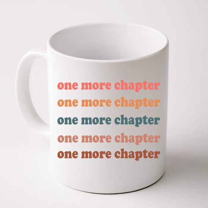 Retro One More Chapter Bookish Funny Front & Back Coffee Mug