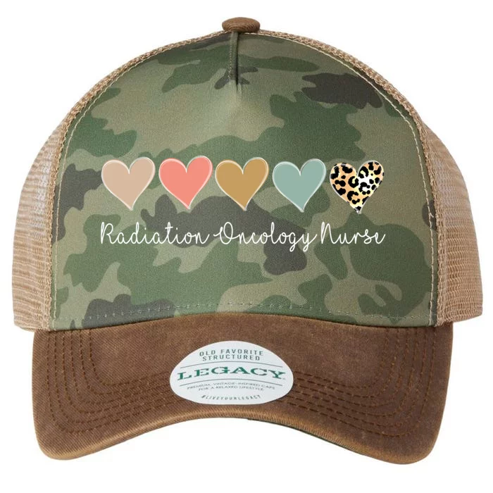 Radiation Oncology Nurse Leopard Treatt Nurse Funny Gift Legacy Tie Dye Trucker Hat