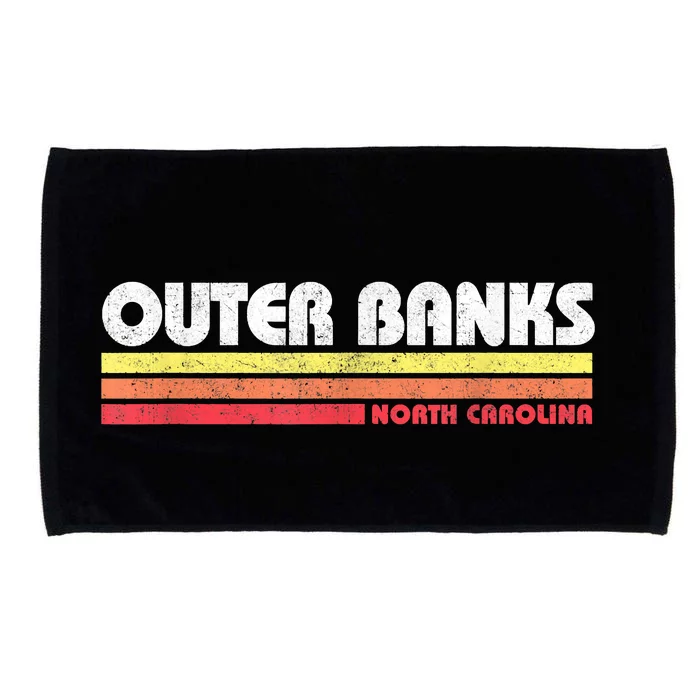 Retro OBX North Carolina NC Vintage Souvenir Microfiber Hand Towel