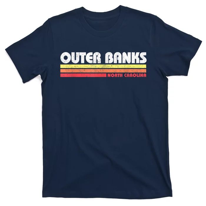 Retro OBX North Carolina NC Vintage Souvenir T-Shirt