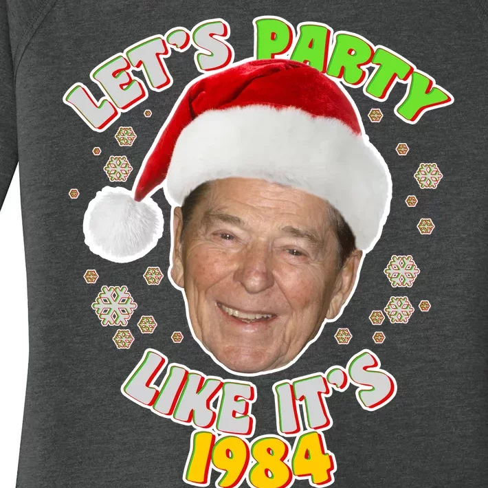 Ronald Reagan Let's Party Like It's 1984 Women's Perfect Tri Tunic Long Sleeve Shirt