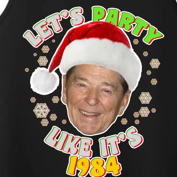 Ronald Reagan Let's Party Like It's 1984 Performance Tank