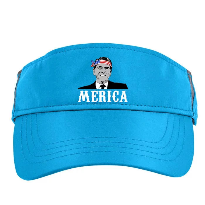 Ronald Reagan Merica Adult Drive Performance Visor