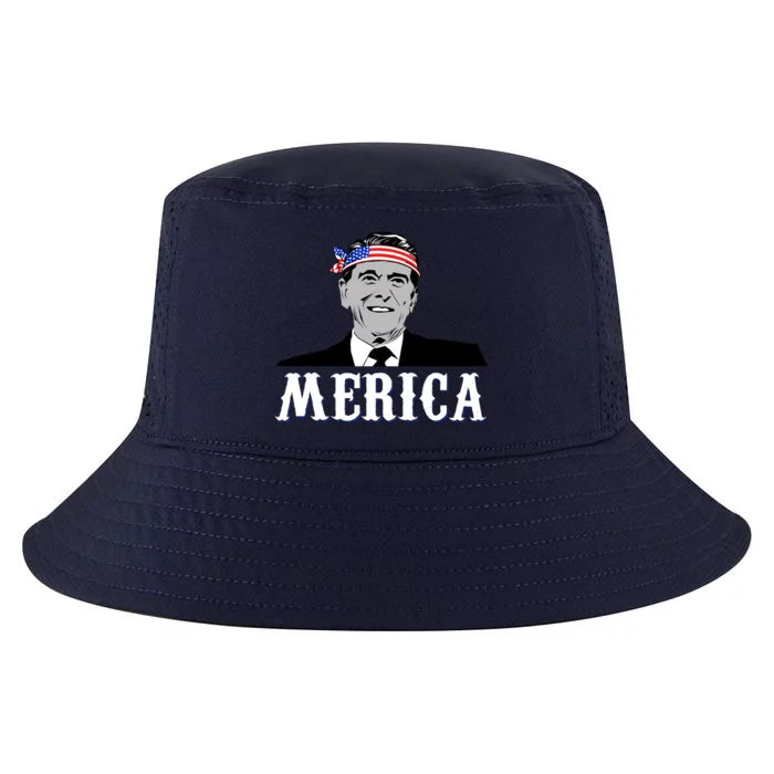 Ronald Reagan Merica Cool Comfort Performance Bucket Hat