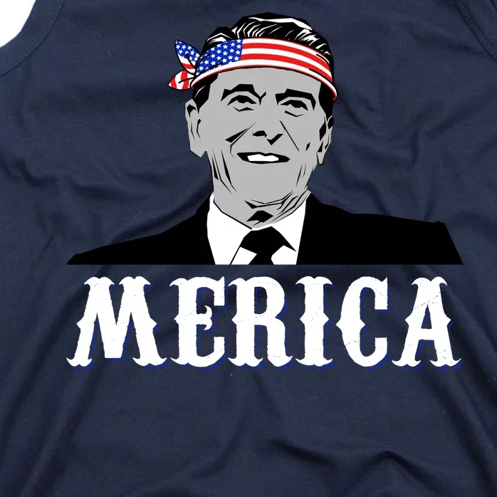 Ronald Reagan Merica Tank Top