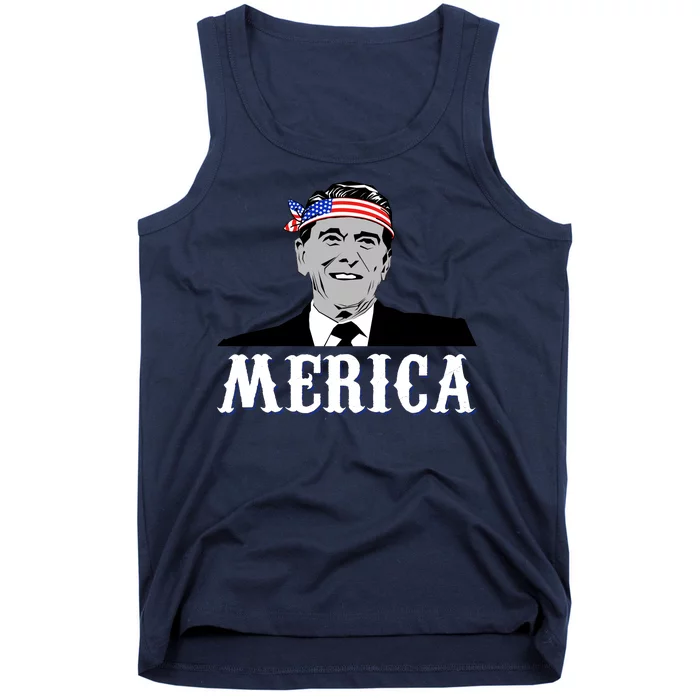 Ronald Reagan Merica Tank Top