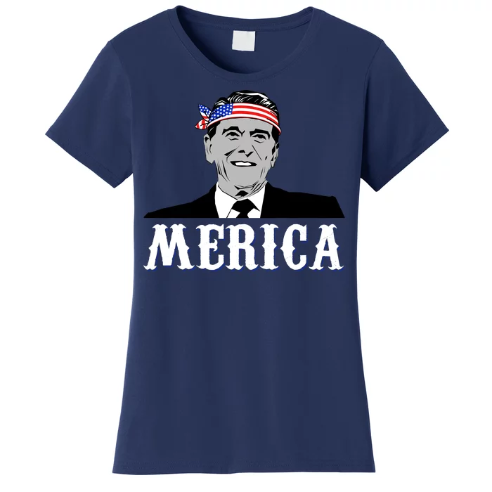 Ronald Reagan Merica Women's T-Shirt