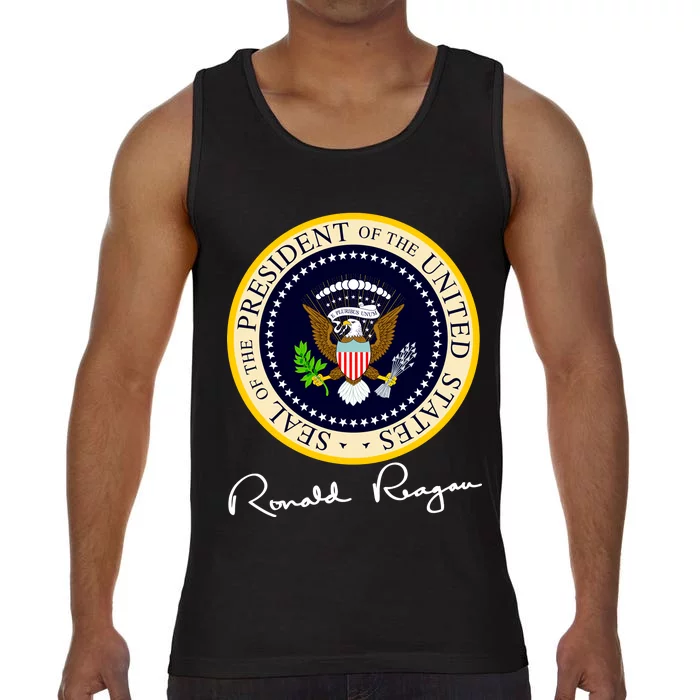 Ronald Reagan Presidential Seal Signature Comfort Colors® Tank Top