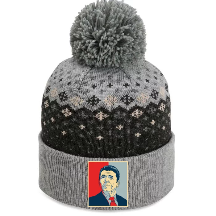 Ronald Reagan Retro The Baniff Cuffed Pom Beanie