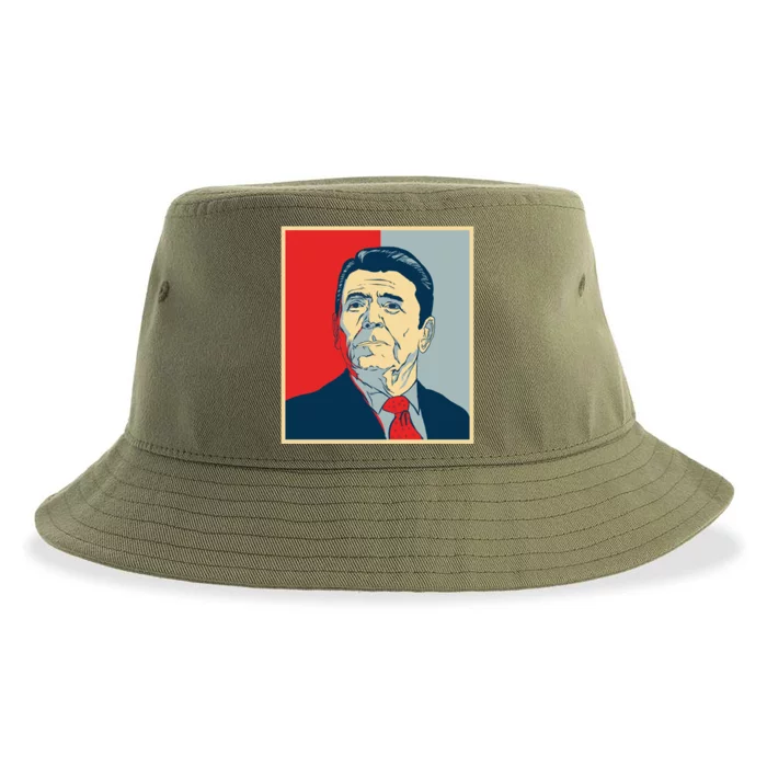 Ronald Reagan Retro Sustainable Bucket Hat