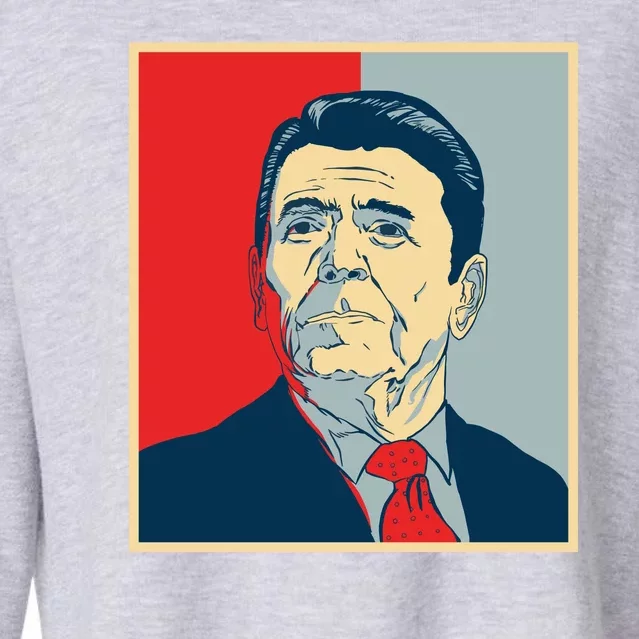 Ronald Reagan Retro Cropped Pullover Crew