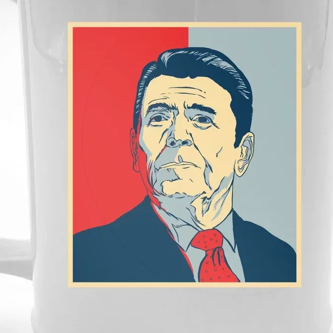 Ronald Reagan Retro Front & Back Beer Stein