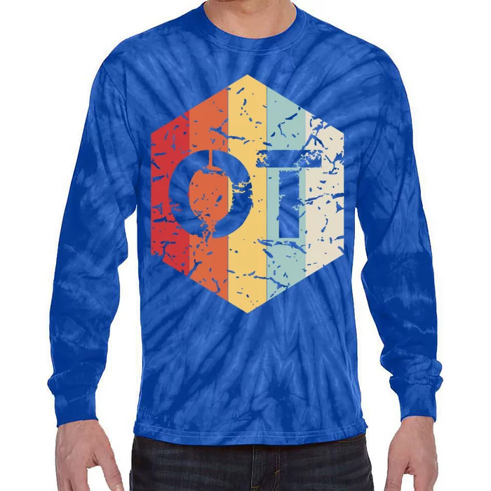 Retro Ot Occupational Therapy Gift Therapist Month Funny Gift Tie-Dye Long Sleeve Shirt