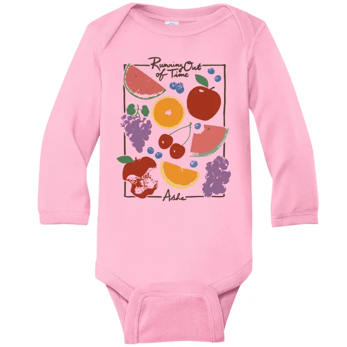 Running Out Of Time Ashe Limited Baby Long Sleeve Bodysuit