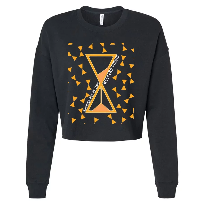 Running Out Of Time Cropped Pullover Crew