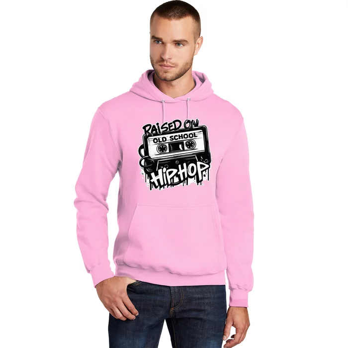 Raised On Old School Hip Hop Anniversary Cassette Graffiti Hoodie