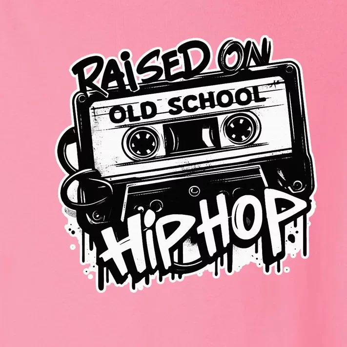 Raised On Old School Hip Hop Anniversary Cassette Graffiti Toddler Long Sleeve Shirt