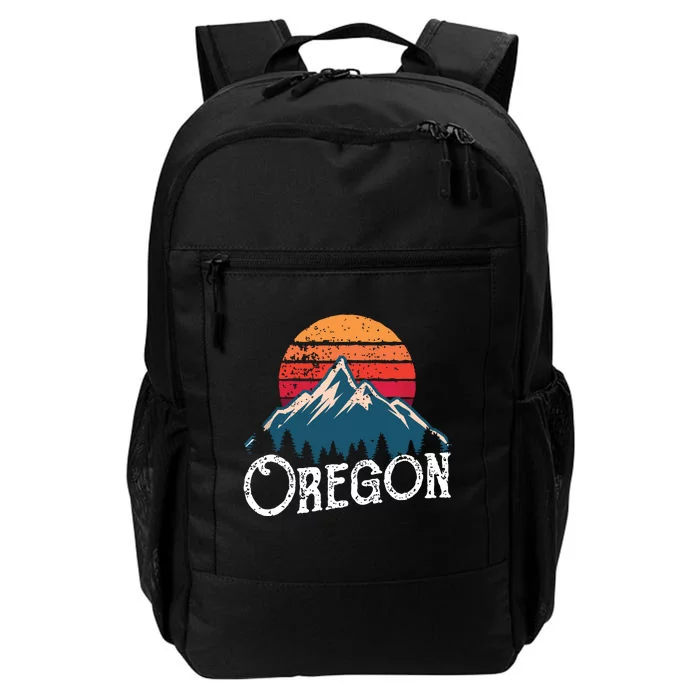 Retro Oregon Or Mountains Outdoor Wildness Daily Commute Backpack