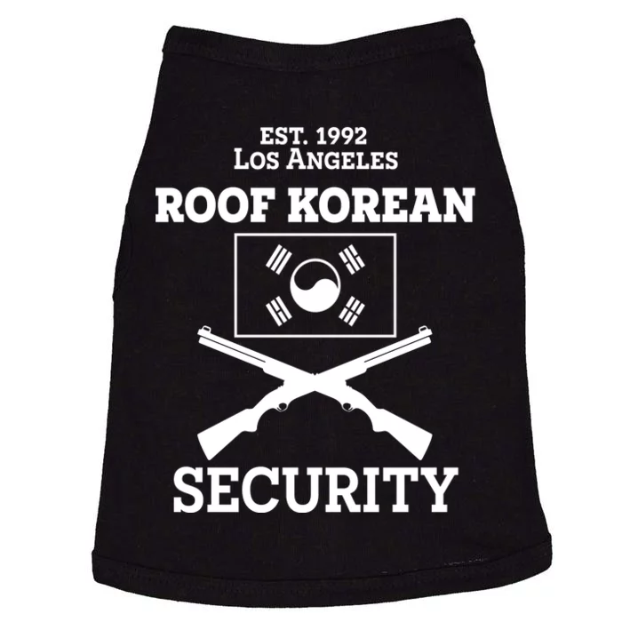 Roof Korean Security Est 1992 Los Angeles Doggie Tank