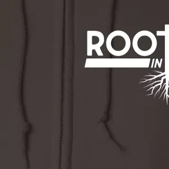 Rooted In Christ Tree Roots Full Zip Hoodie