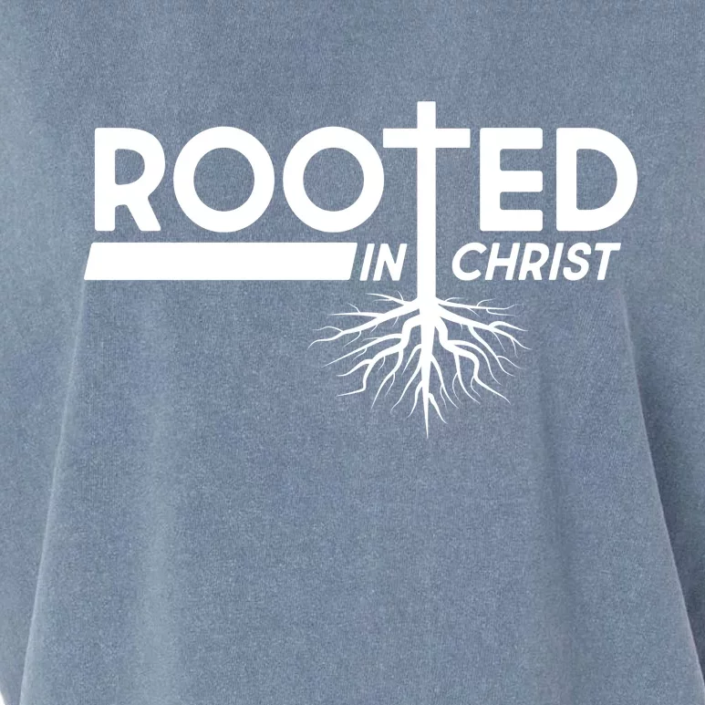 Rooted In Christ Tree Roots Garment-Dyed Women's Muscle Tee