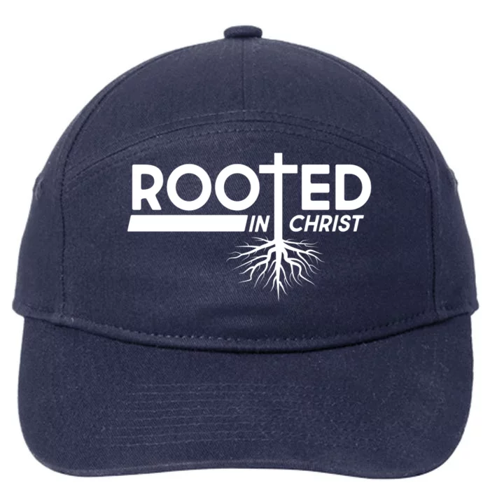 Rooted In Christ Tree Roots 7-Panel Snapback Hat