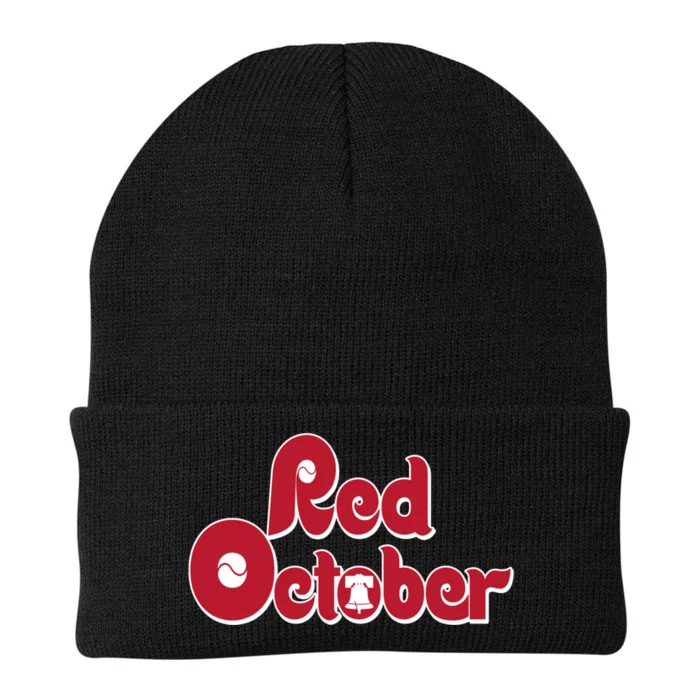 Red October Philadelphia Vintage Knit Cap Winter Beanie