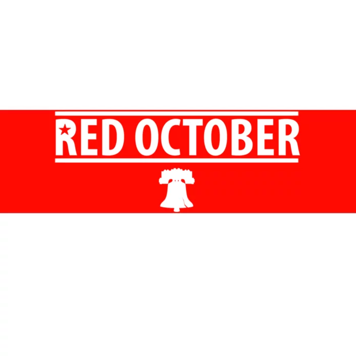 Red October Philadelphia Vintage Bumper Sticker