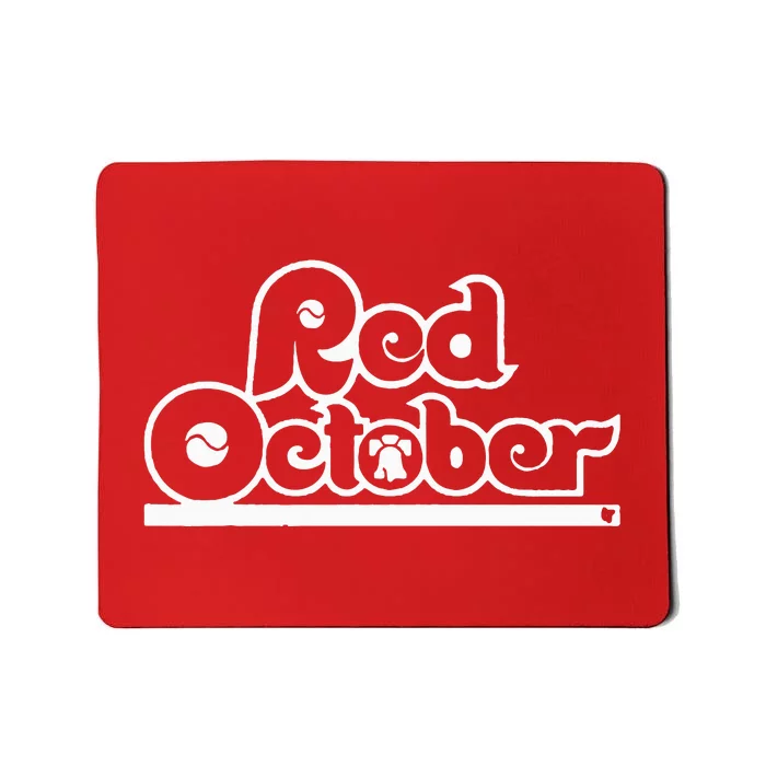 Red October Philly Philadelphia Baseball Mousepad