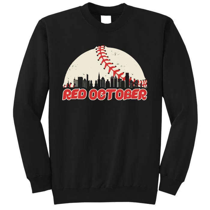 Red October Philadelphia Baseball Tall Sweatshirt