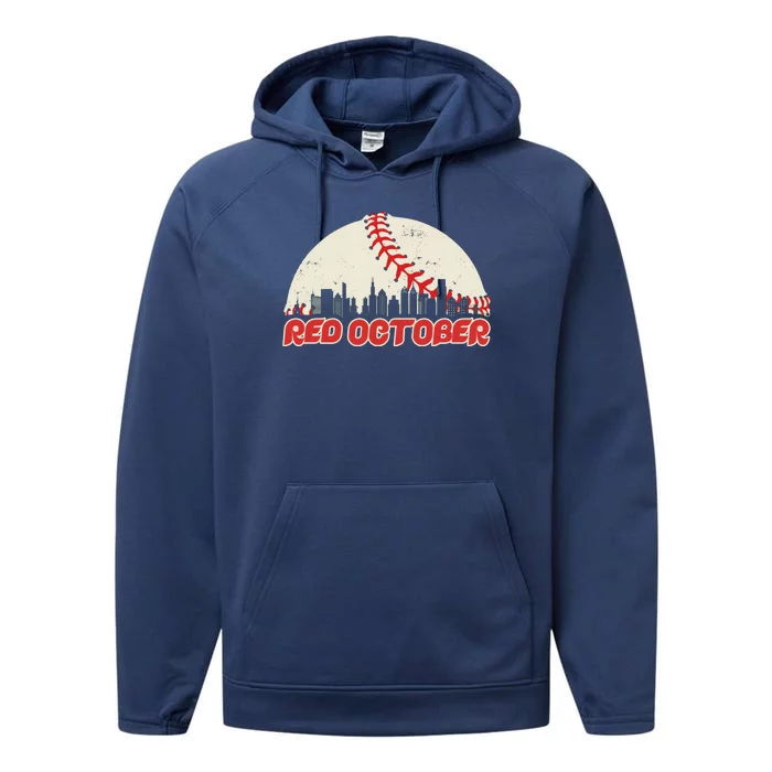 Red October Philadelphia Baseball Performance Fleece Hoodie