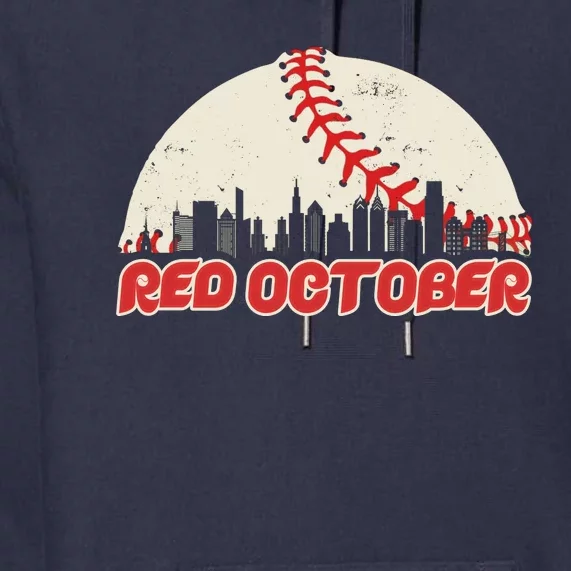 Red October Philadelphia Baseball Premium Hoodie