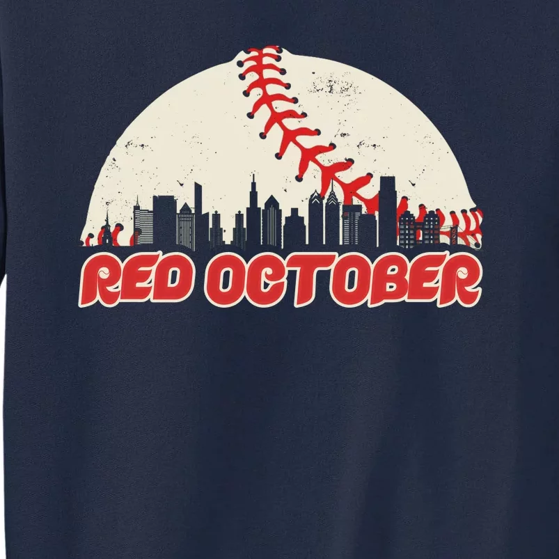 Red October Philadelphia Baseball Tall Sweatshirt