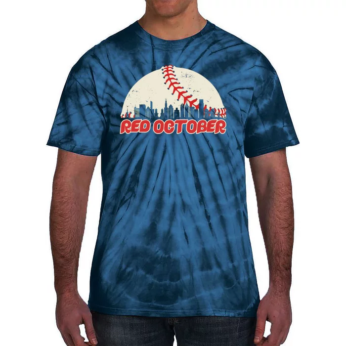 Red October Philadelphia Baseball Tie-Dye T-Shirt