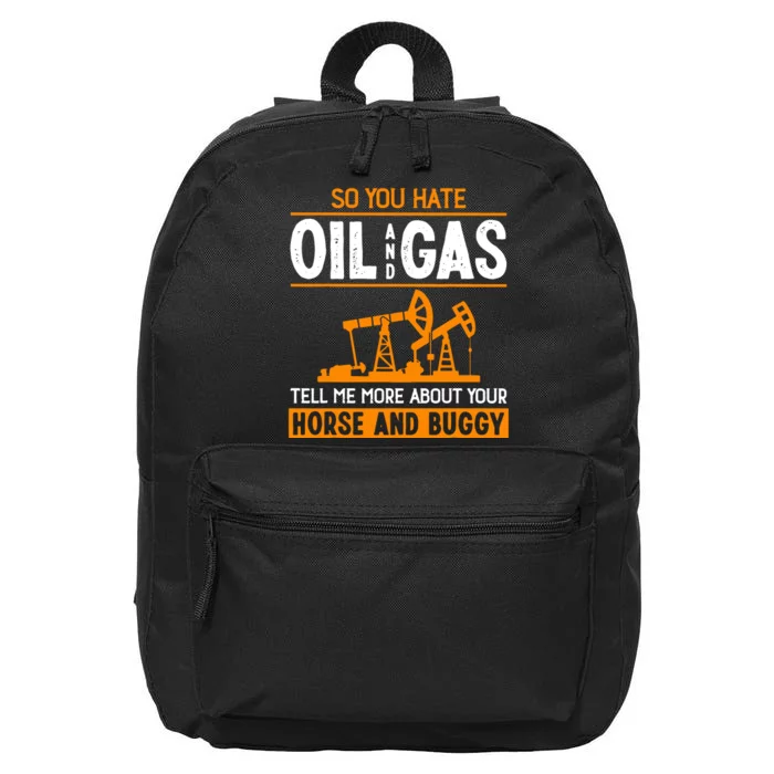 Roughneck Oil Rig Worker Driller 16 in Basic Backpack