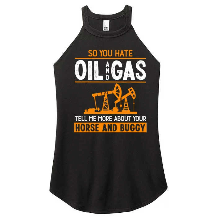 Roughneck Oil Rig Worker Driller Women’s Perfect Tri Rocker Tank