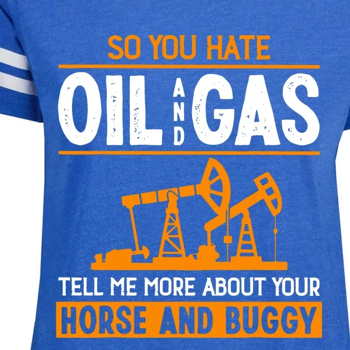 Roughneck Oil Rig Worker Driller Enza Ladies Jersey Football T-Shirt