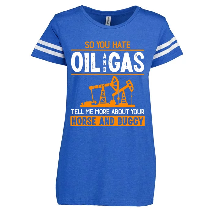 Roughneck Oil Rig Worker Driller Enza Ladies Jersey Football T-Shirt