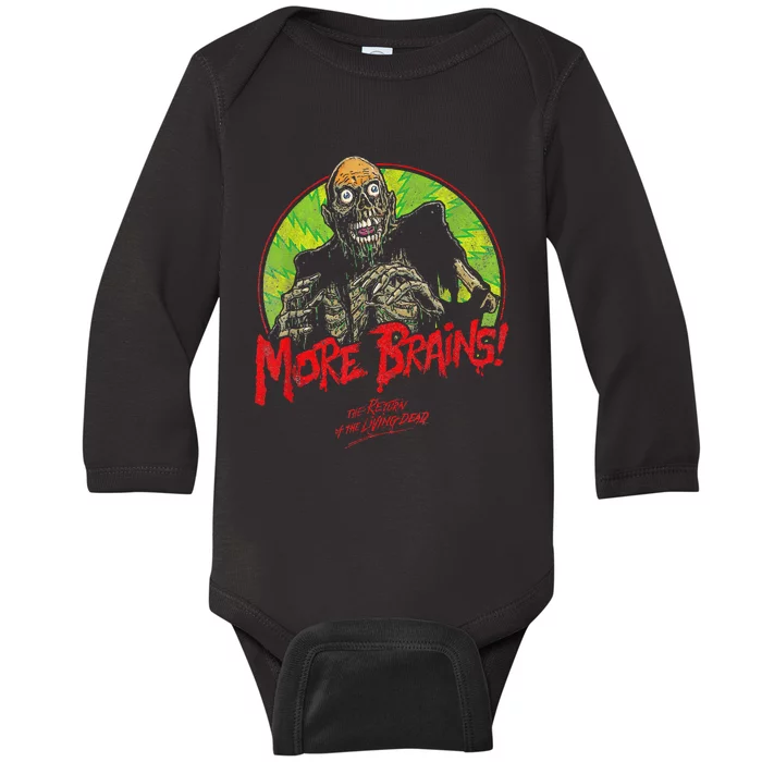 Return Of Retro The Living Scary Dead Tarman Zombies Baby Long Sleeve Bodysuit