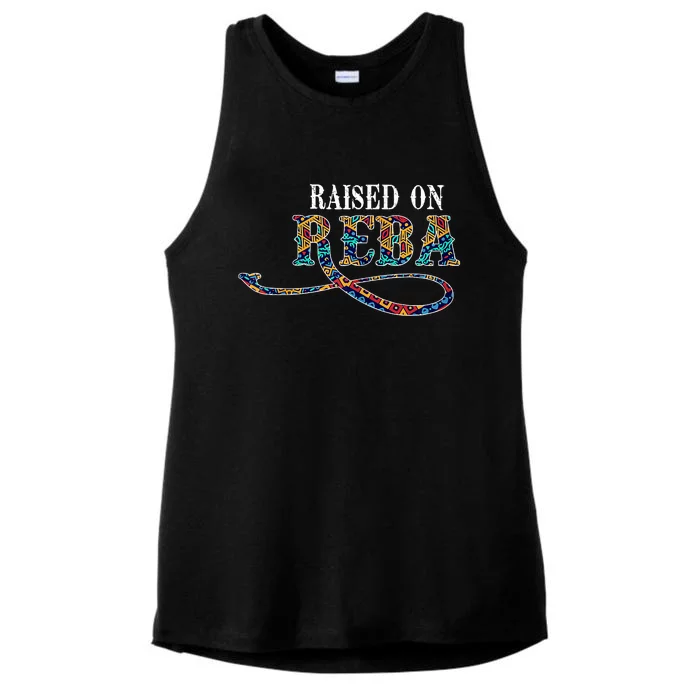 Raised On Reba Team Reba Ladies Tri-Blend Wicking Tank